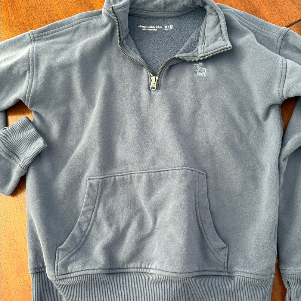 Abercrombie Kids blue Zip-Up Sweater